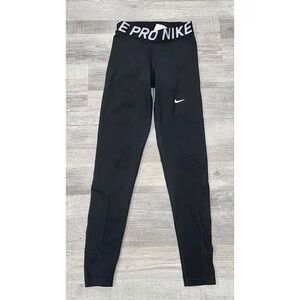 Nike Women's Pro Compression Training Tights Black/White Size Small AO9968-010